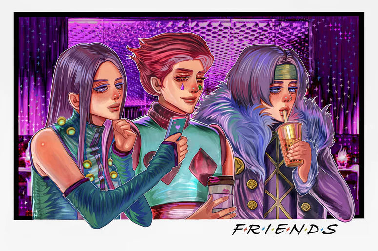 Original Art Print-Girl’s Night Out (Size Around 9 x 11 Inches)