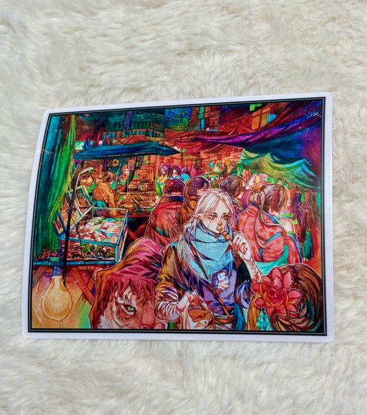 Original Sticker- Street Food fantasy (4 inches)