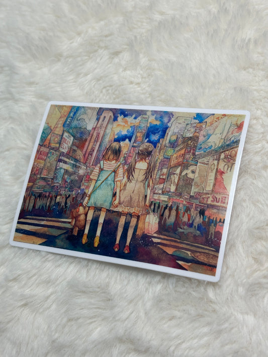 Original Sticker - 2 girls 1 city (4 inches)