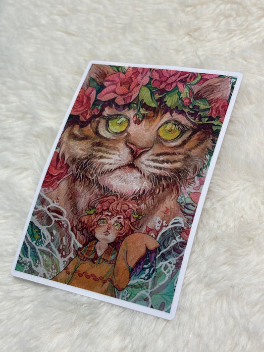 Original Sticker - Tiger Kitty (4 inches)