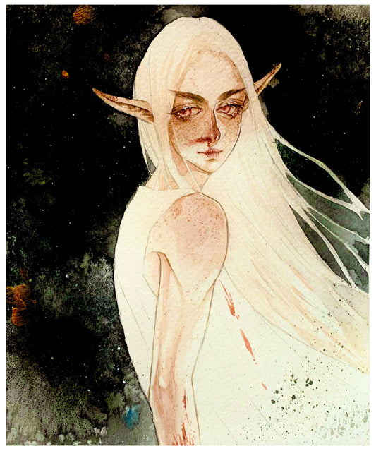 Elf In Ashes-My male oc (Post Card)