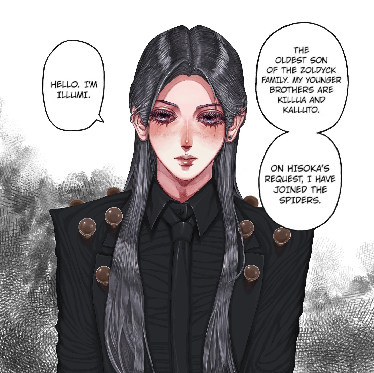 Original Art Print- Pretty Assassin’s Introduction (Size Around 9 x 11 Inches)