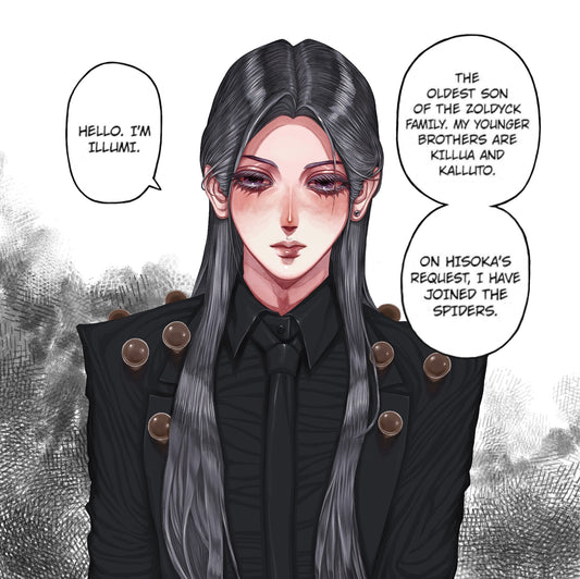 Original Art Print- Pretty Assassin’s Introduction (Size Around 9 x 11 Inches)