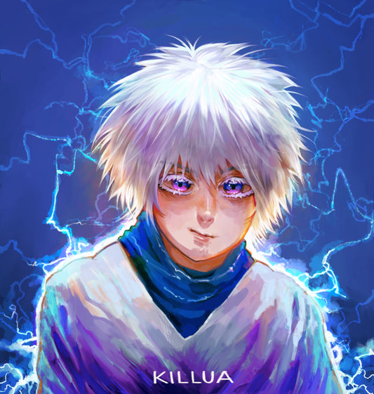 Original Art Print- Edgy Lighting Boi (Size Around 9 x 11 Inches)